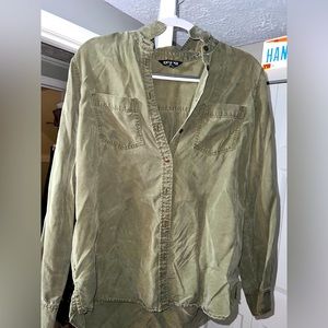 Olive Green Button Up